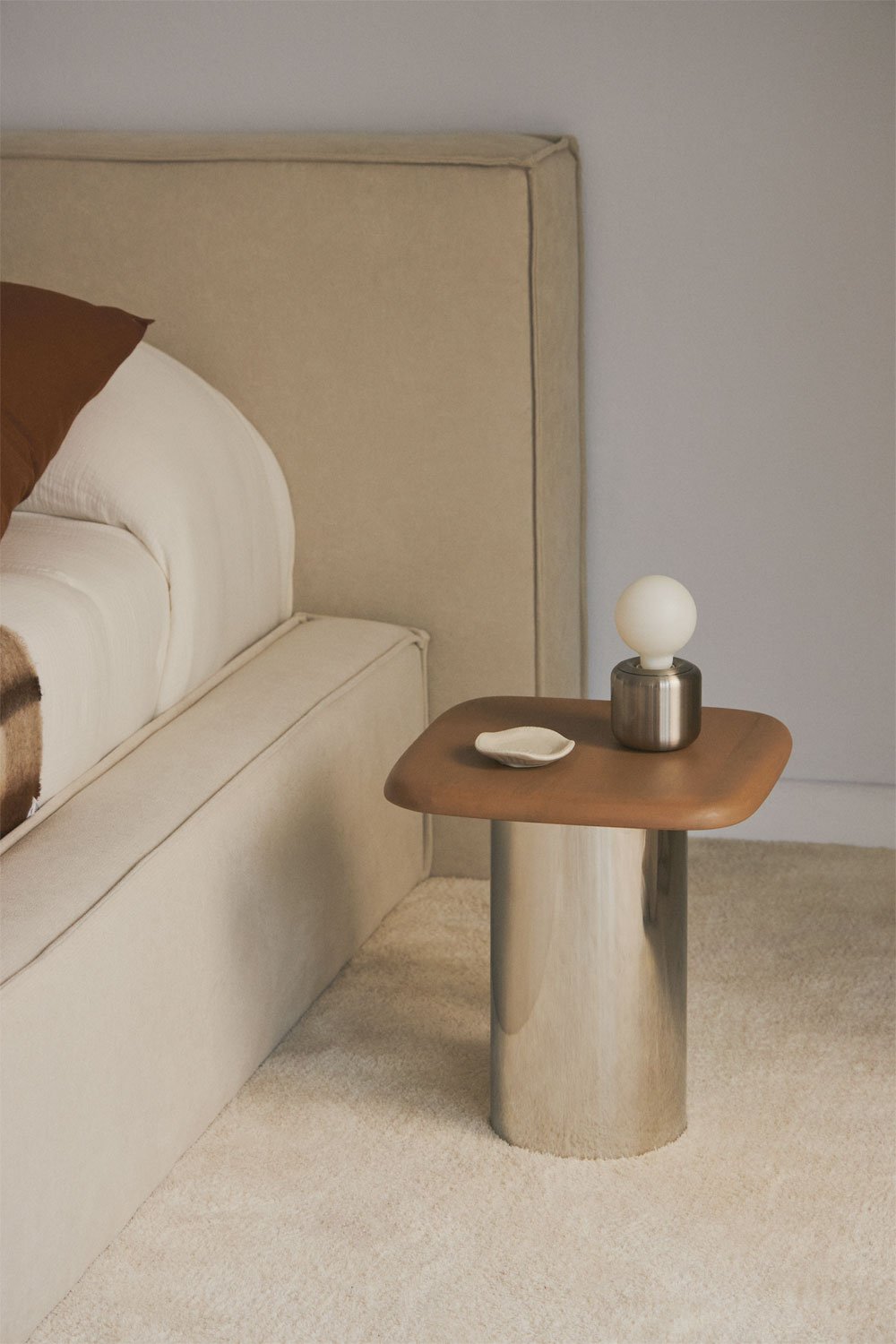 Pack de 2 tables de chevet carrées 40x40 cm Merieines, image de la galerie 1