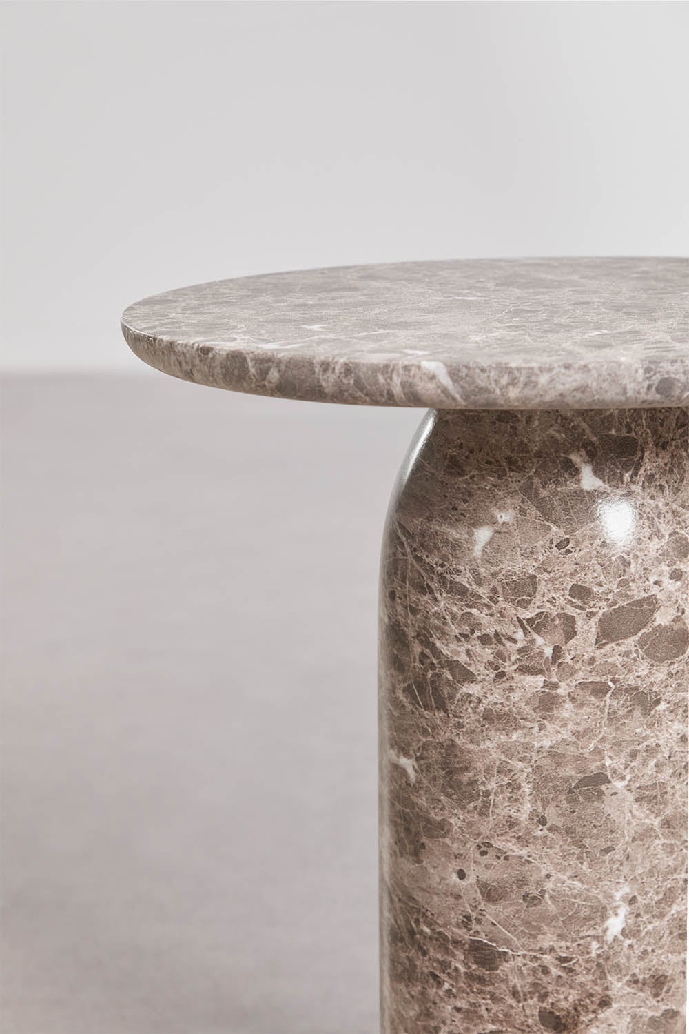 Table d'appoint de jardin ronde Ø45 cm en ciment Layana, image de la galerie 2