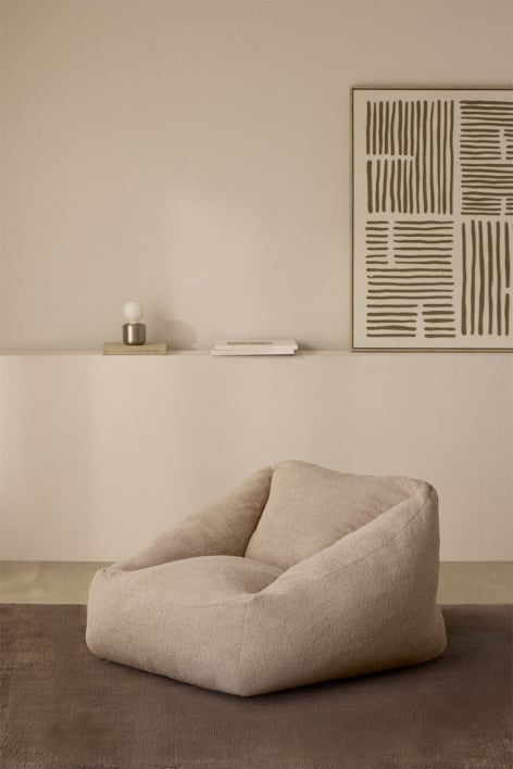 Fauteuil pouf rembourré Thiago