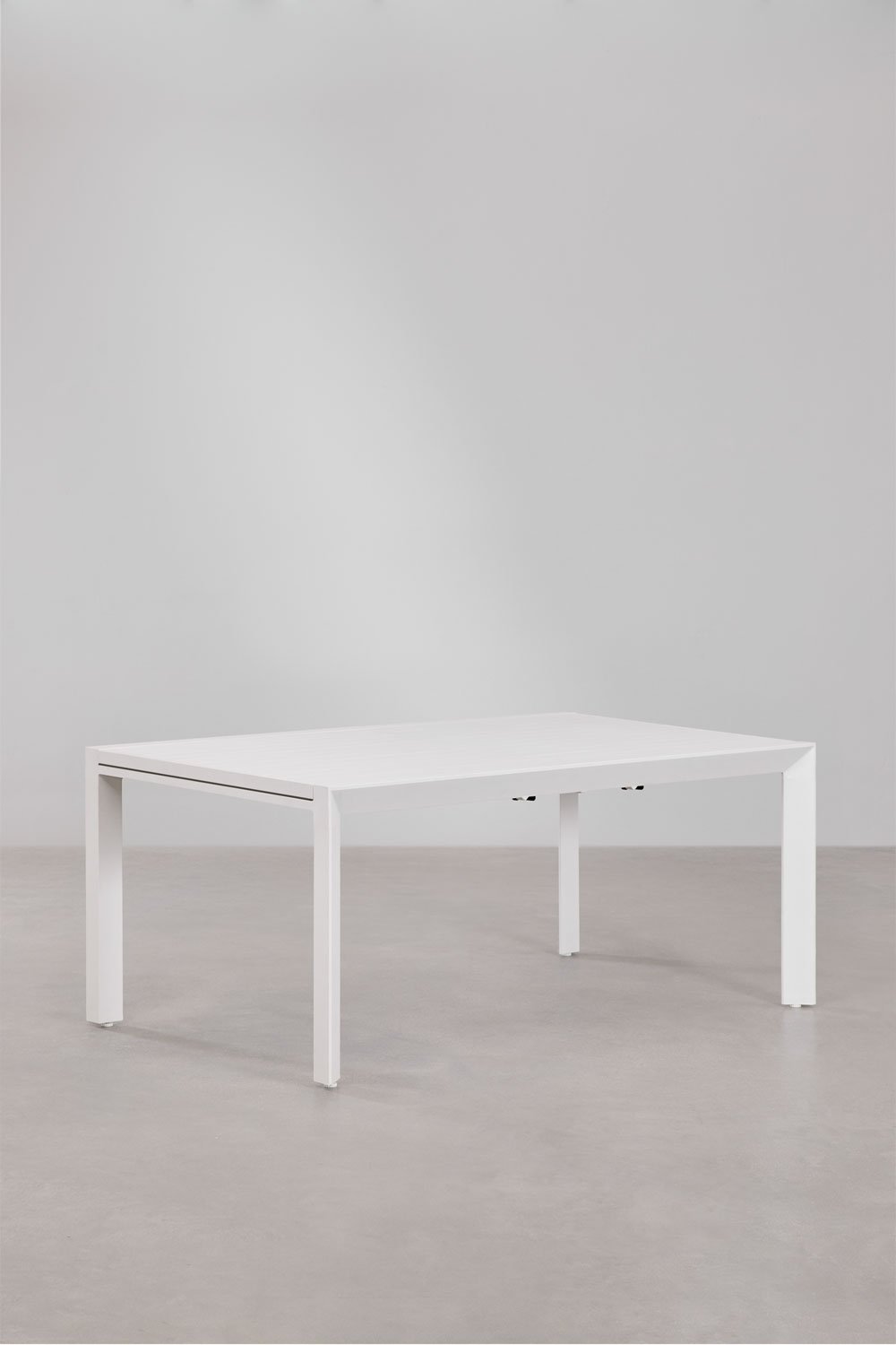 Ensemble de table extensible rectangulaire Starmi, 180-240x100 cm, en aluminium et 6 chaises de jardin Eika., image de la galerie 3