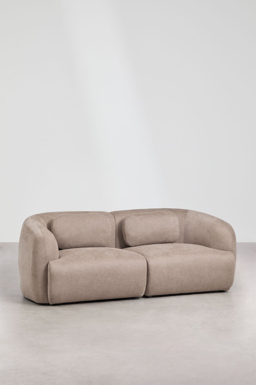 Canapé modulaire 2 pièces en chenille Coquette, image de la galerie 3