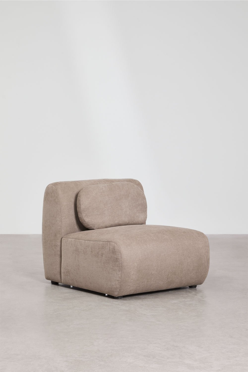 Canapé modulaire avec méridienne gauche 3 pièces en chenille Coquette, image de la galerie 8