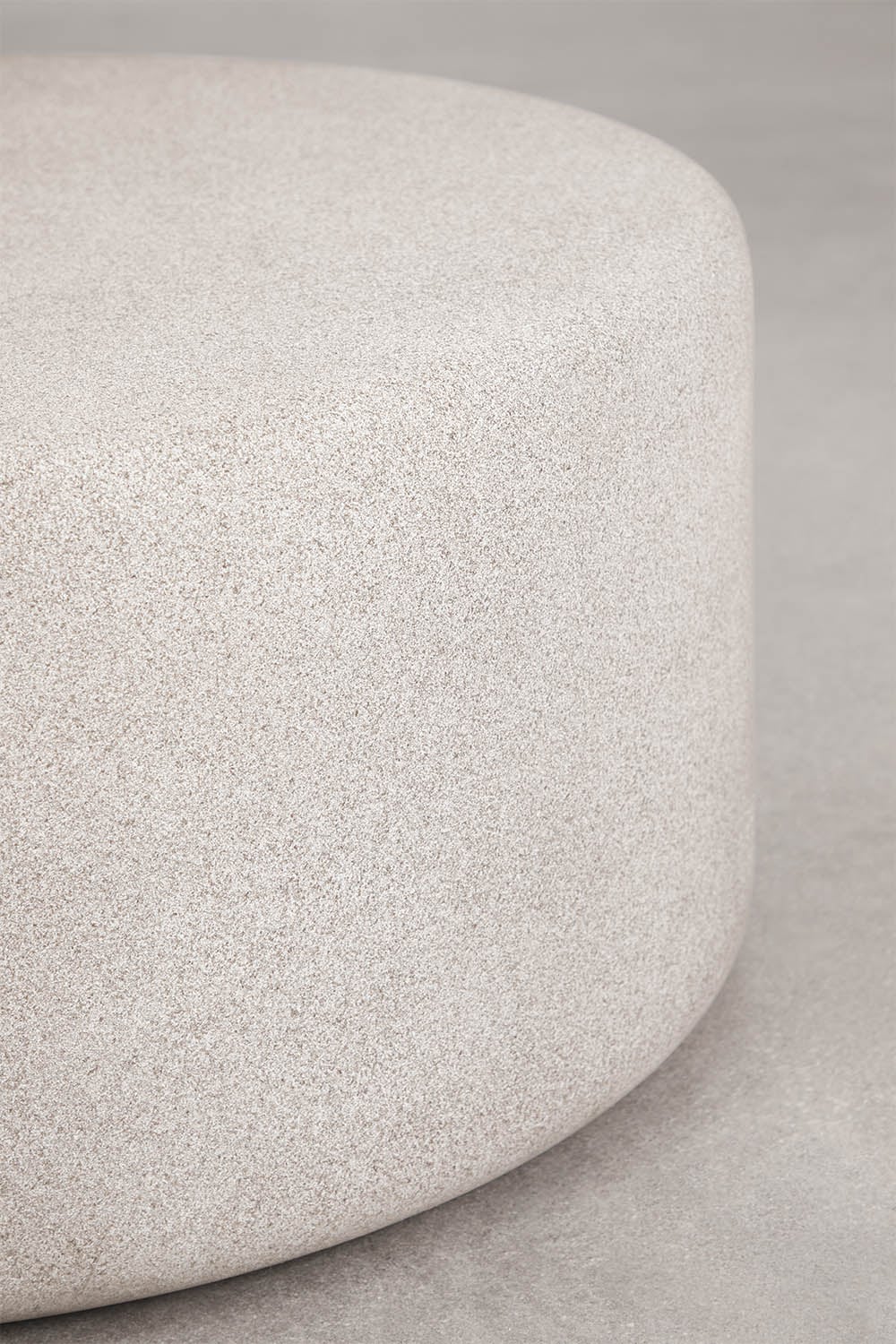 Table basse de jardin ronde Ø90 cm en ciment Elyndra, image de la galerie 5