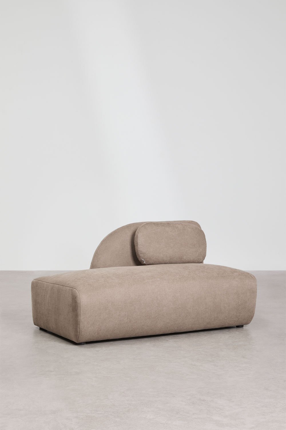 Canapé modulaire 3 pièces avec méridienne gauche en chenille Coquette, image de la galerie 6