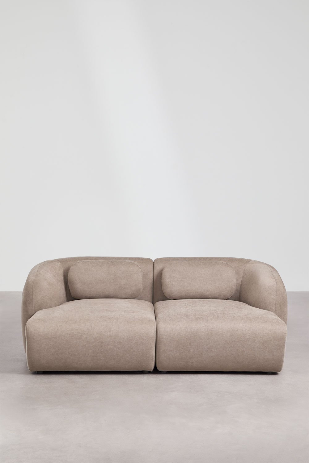 Canapé modulable 2 pièces en chenille Coquette, image de la galerie 5