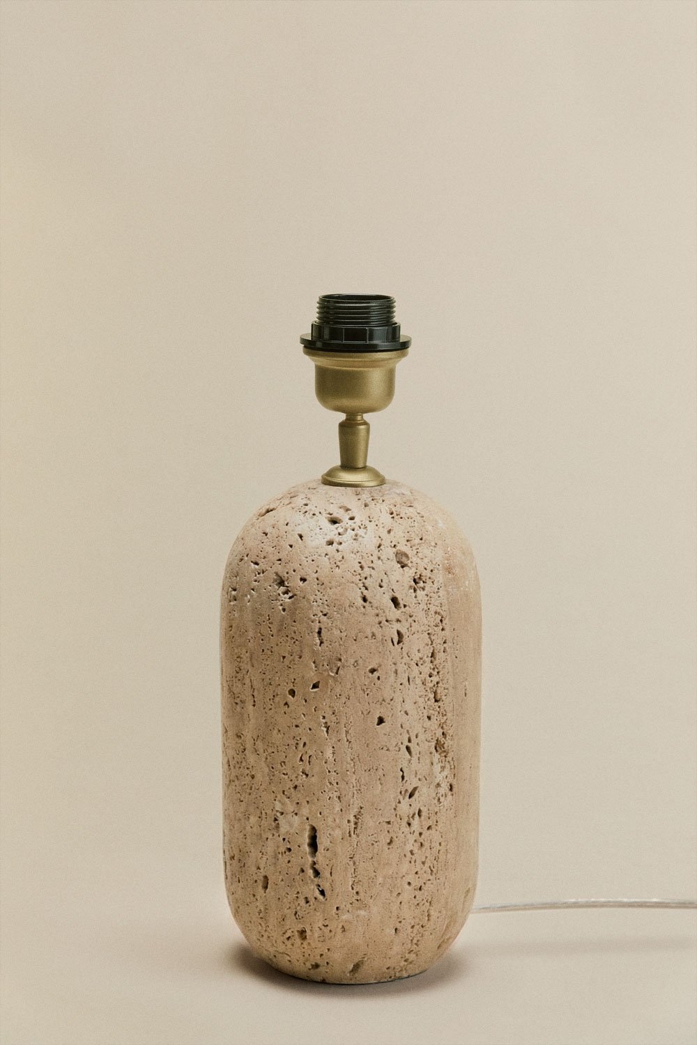 Socle pour lampe de table en pierre naturelle Yalvira, image de la galerie 3