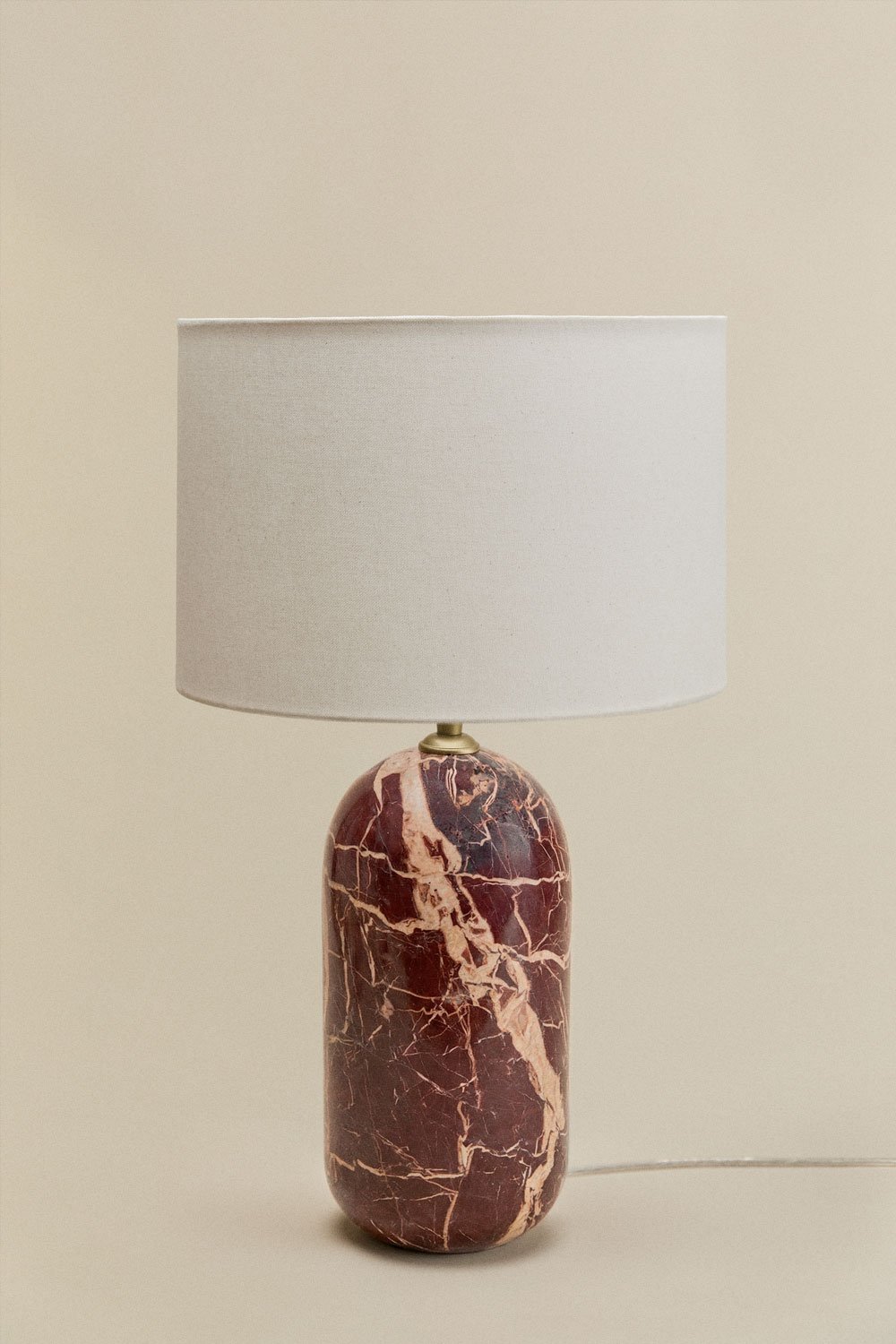 Lampe de table en pierre naturelle Yalvira, image de la galerie 3