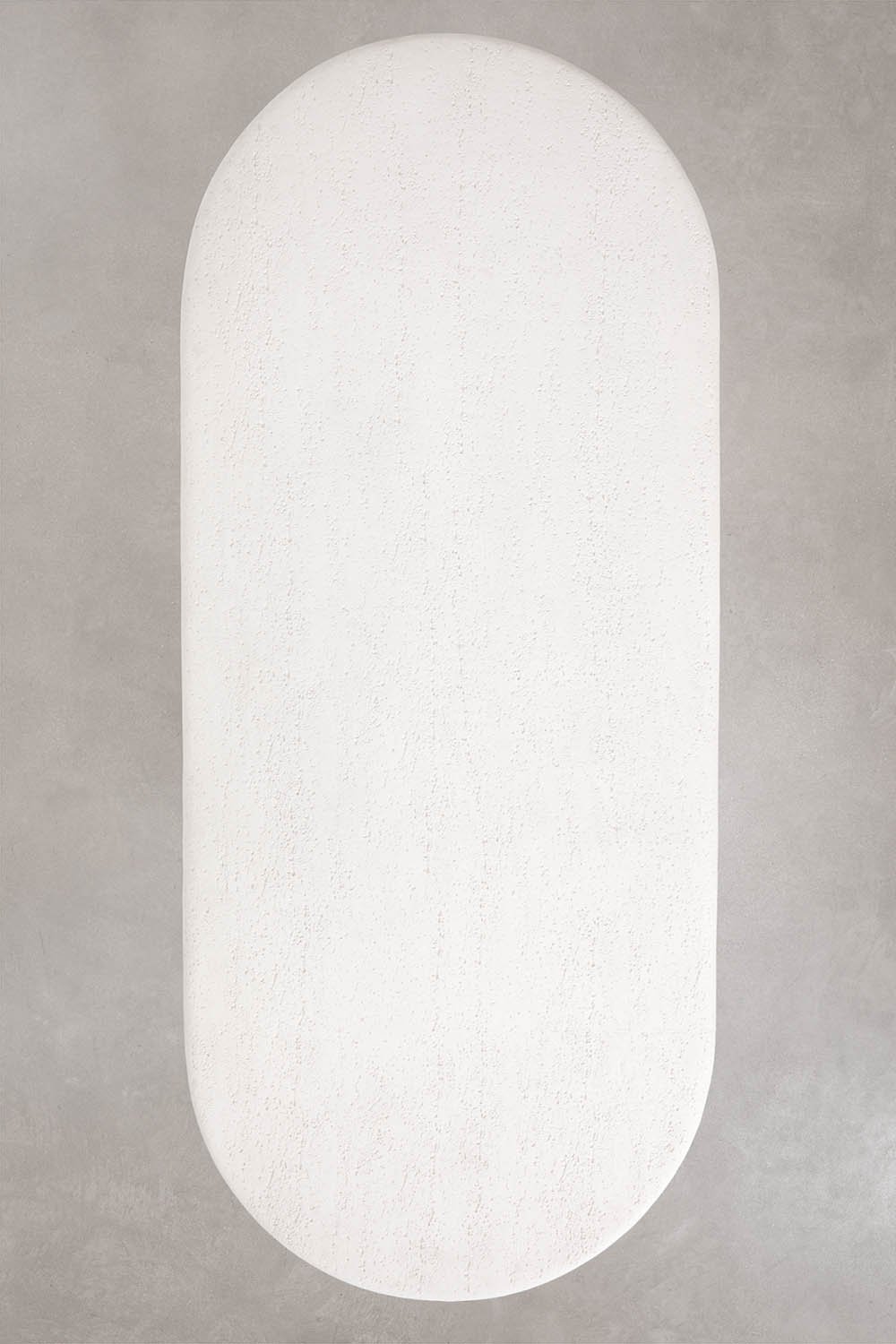 Table de salle à manger ovale 260x110 cm en ciment Aurean, image de la galerie 8