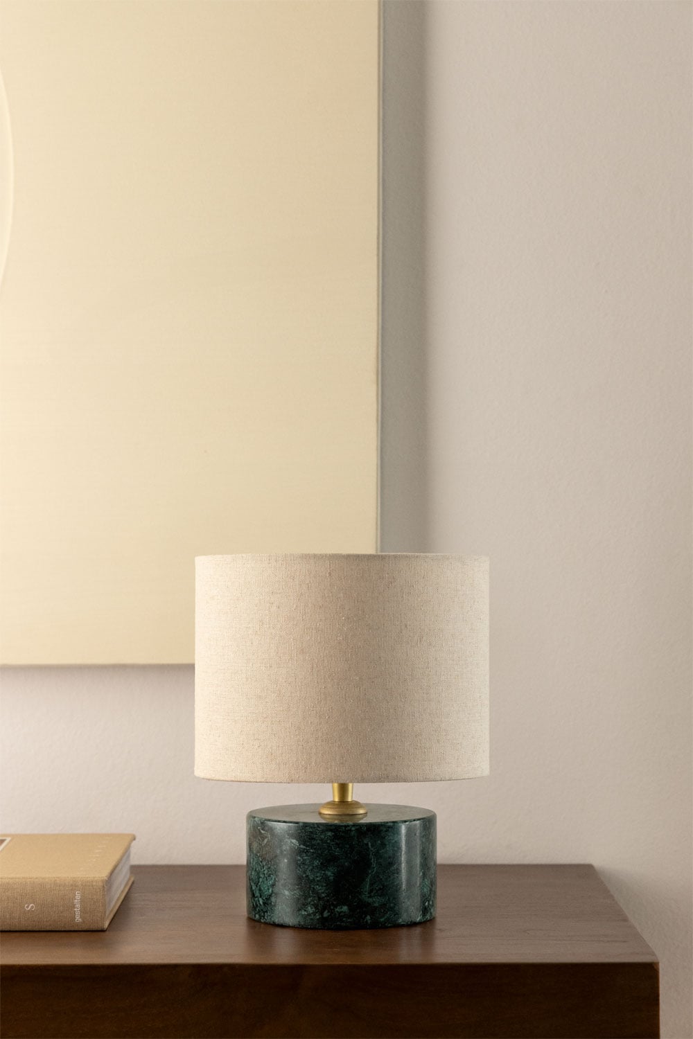 Base de lampe de table en pierre naturelle Orlena, image de la galerie 1