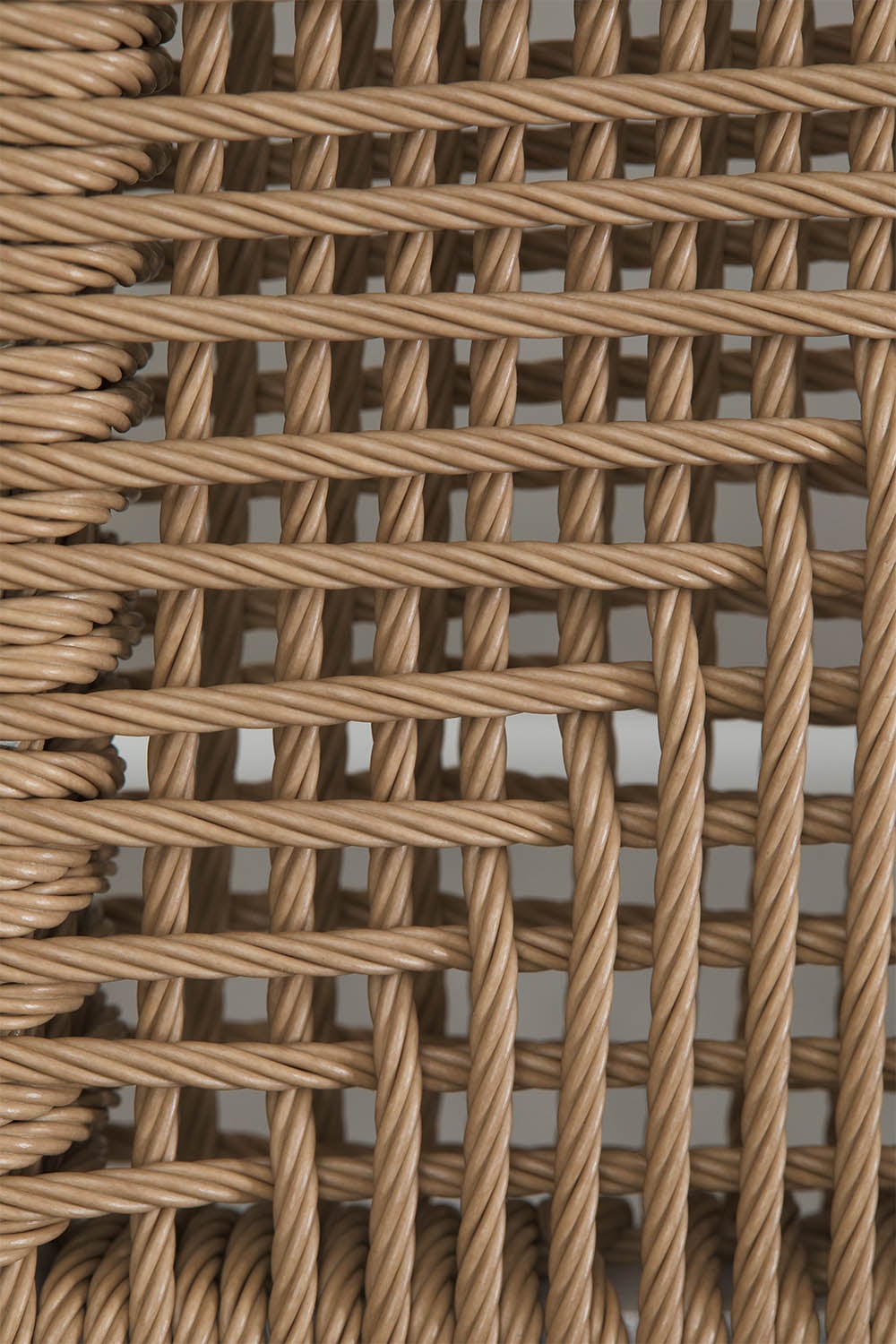 Pack de 2 tabourets de jardin hauts 75 cm en aluminium et rotin synthétique Amatria, image de la galerie 6