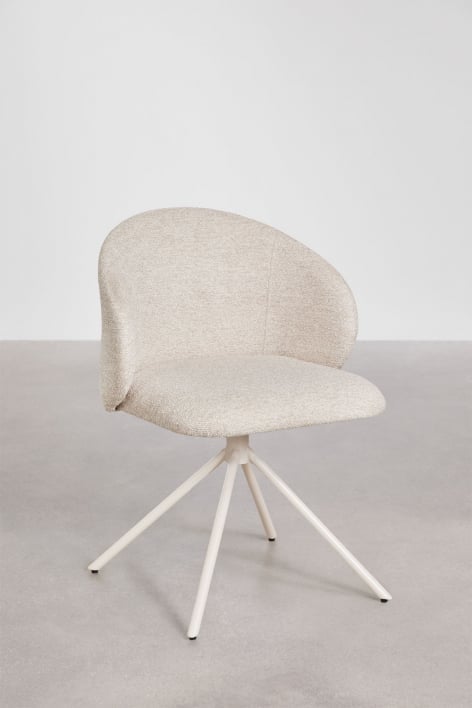 Chaise de bureau pivotante tapissée Gryon