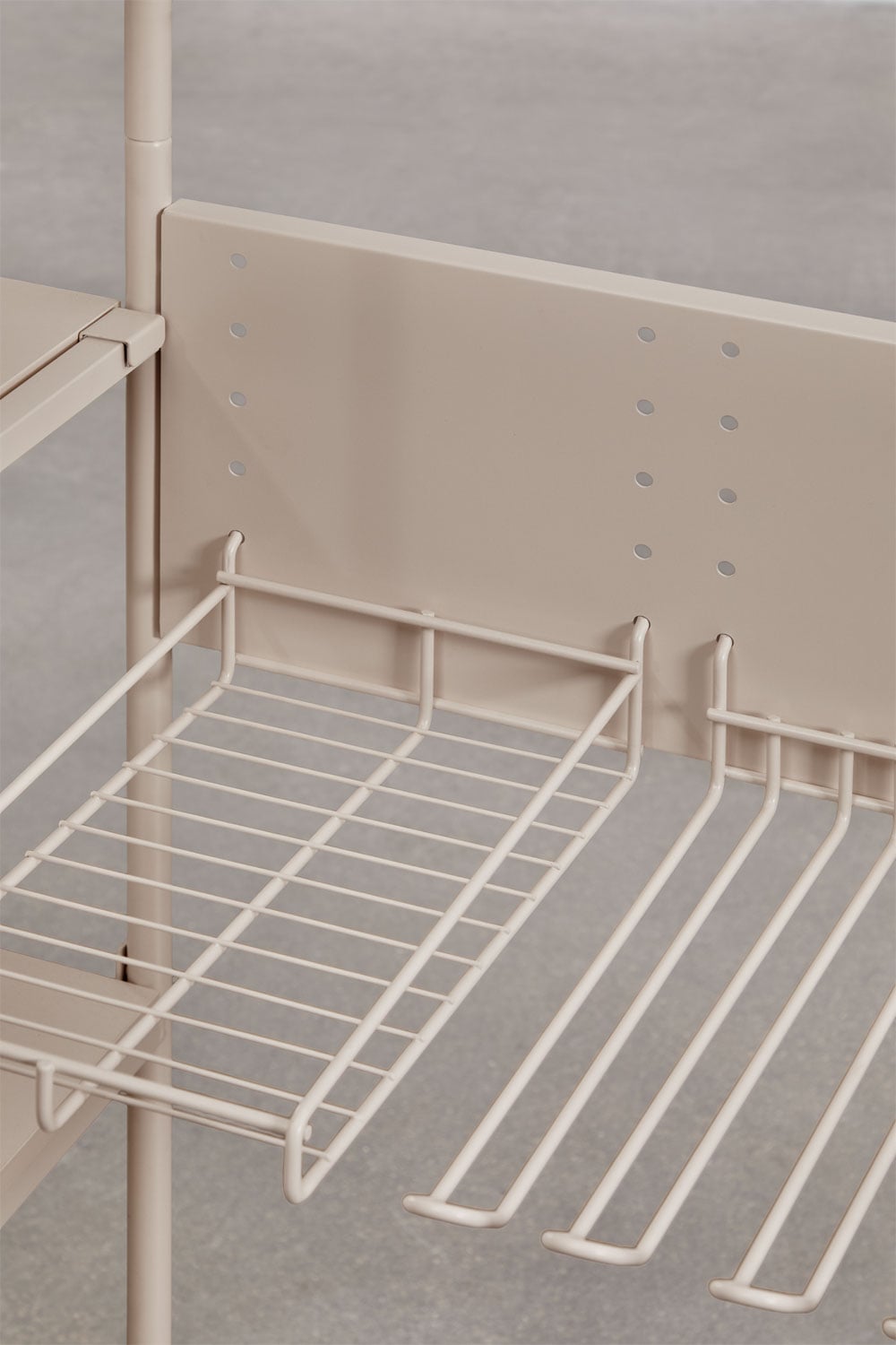 Armoire modulaire ouverte 2 pièces avec étagère en fer Elviah, image de la galerie 5