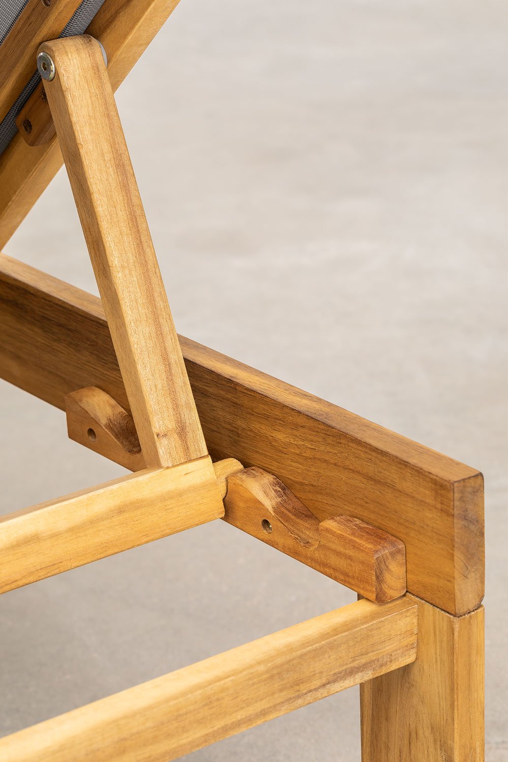 Chaise longue inclinable en bois Valerys, image de la galerie 8