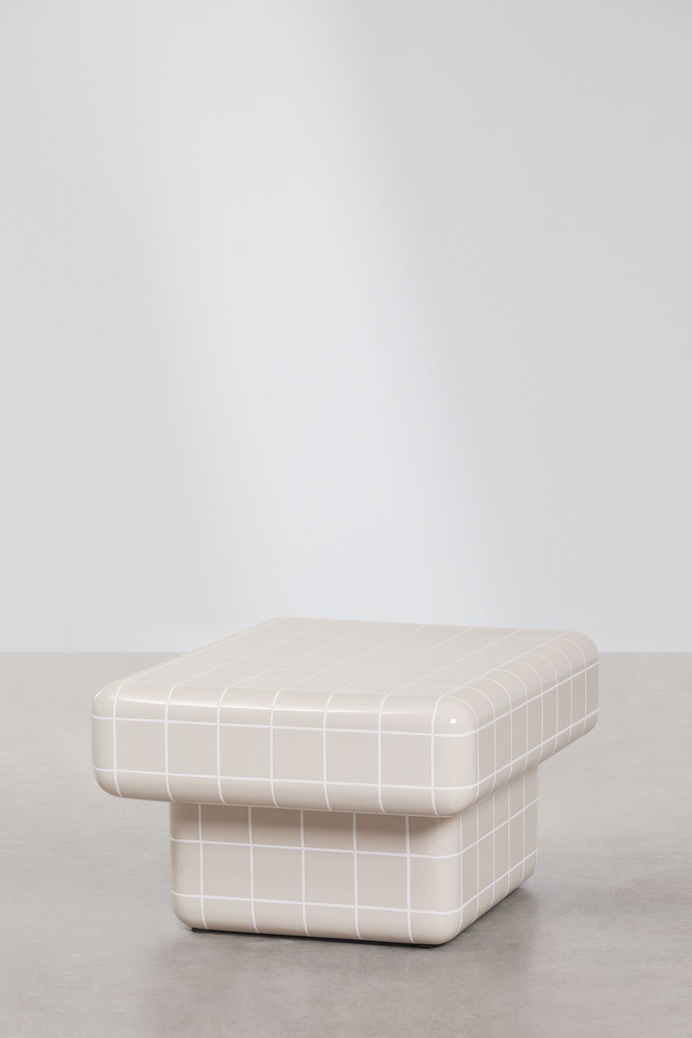 Table basse rectangulaire en ciment et fibre de verre Eleonor, image de la galerie 4