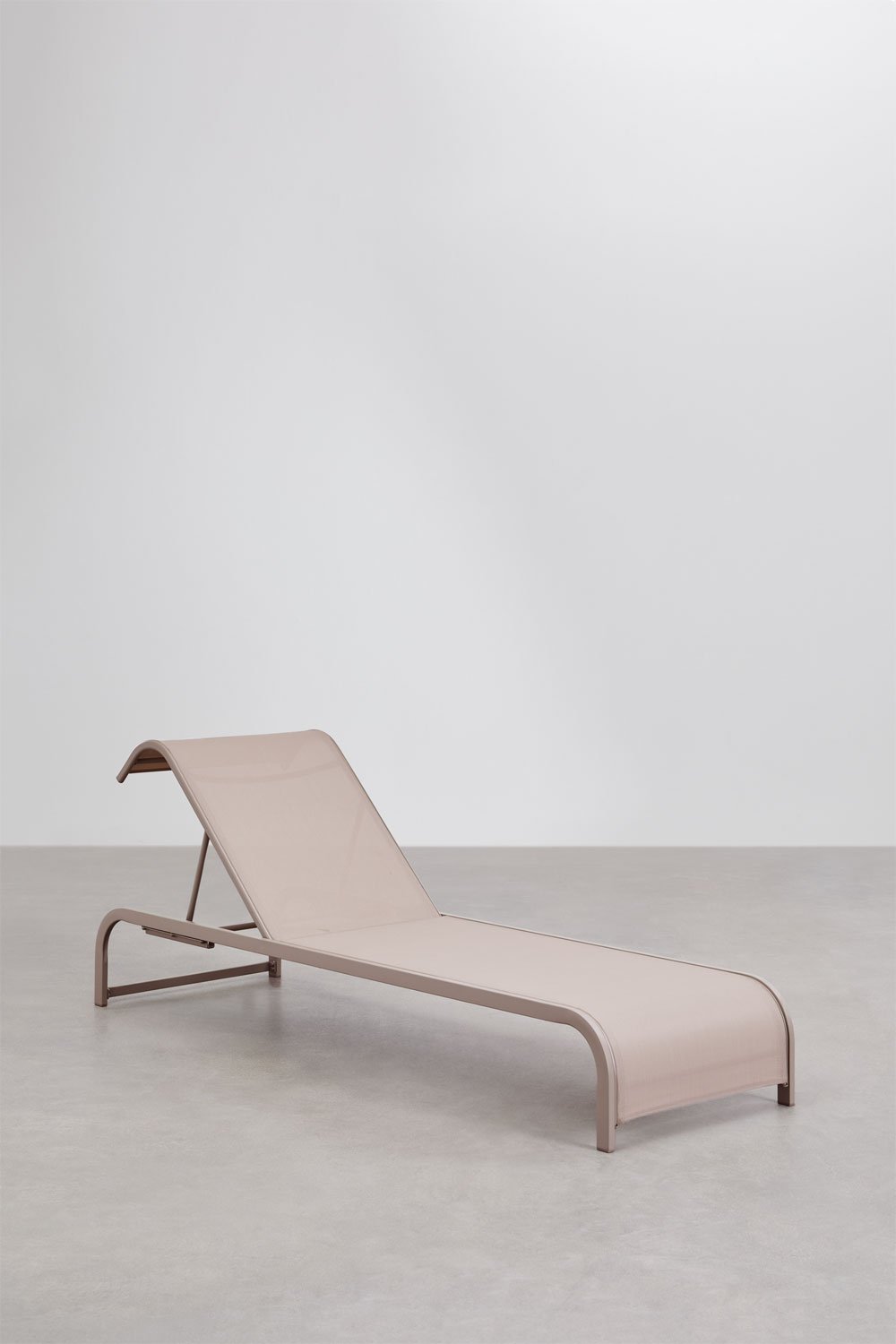 Set de 2 chaises longues inclinables et 3 tables d'appoint en acier Marietta, image de la galerie 2