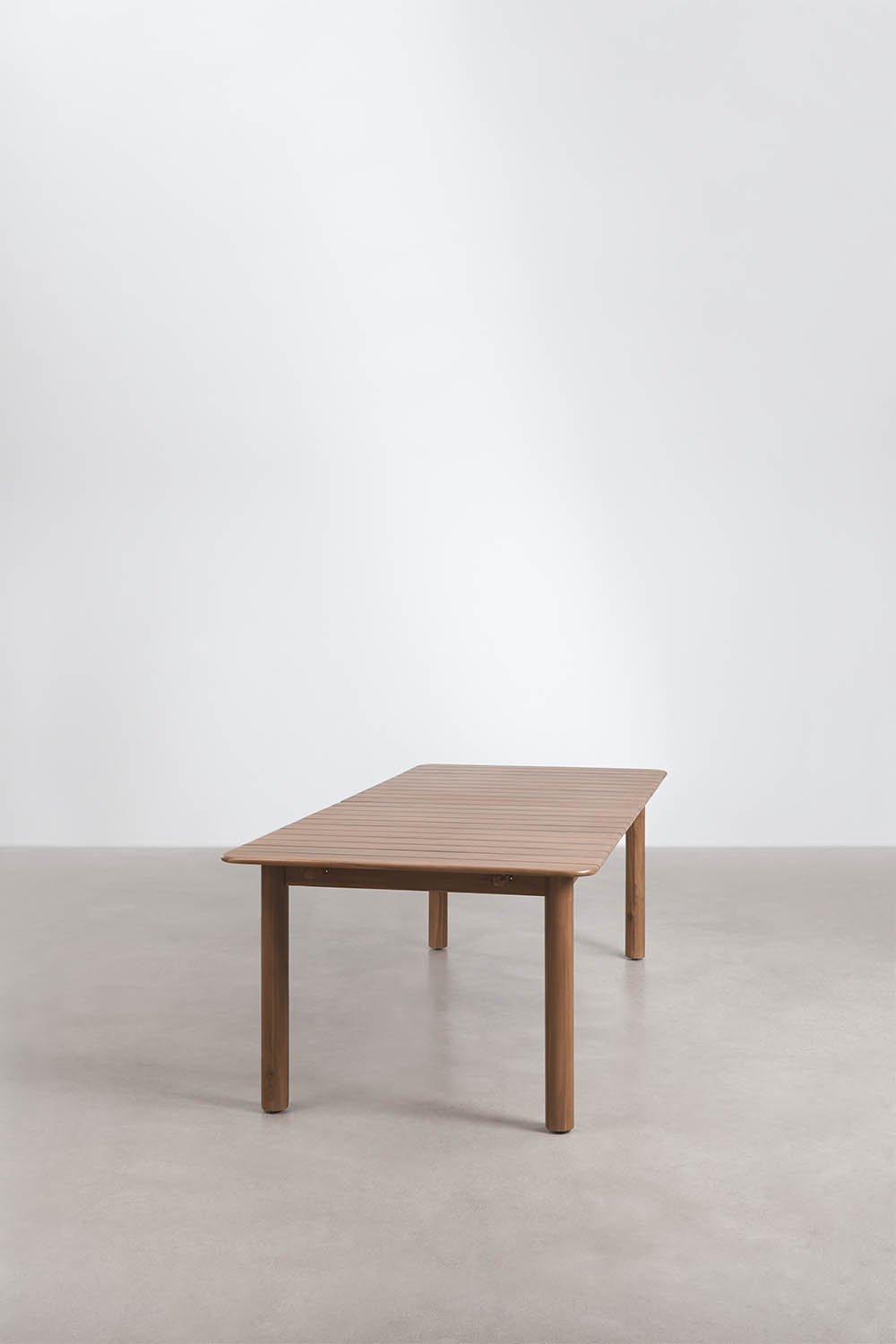Table de jardin rectangulaire extensible 250-310x105 cm en bois d'acacia Duala, image de la galerie 3
