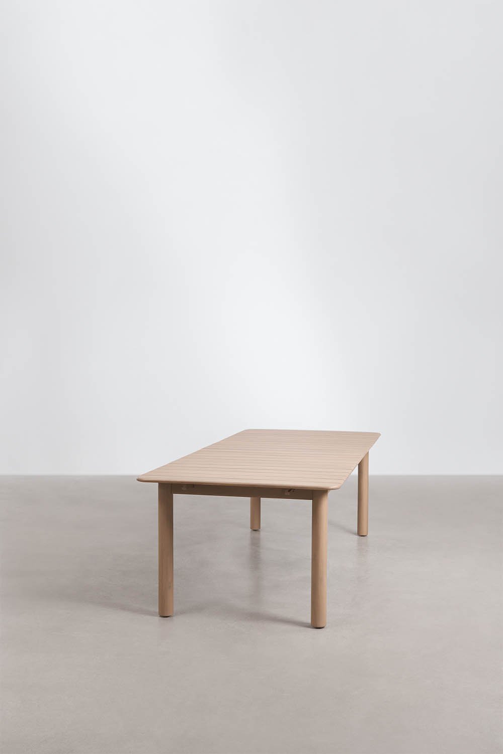 Table à manger rectangulaire extensible en bois d'acacia Duala 250-310x105 cm, image de la galerie 3