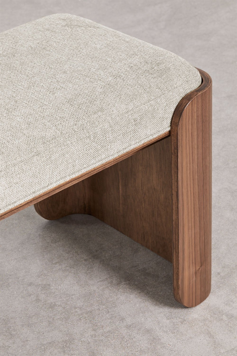 Banc en bois de caoutchouc et placage Lofren, image de la galerie 5