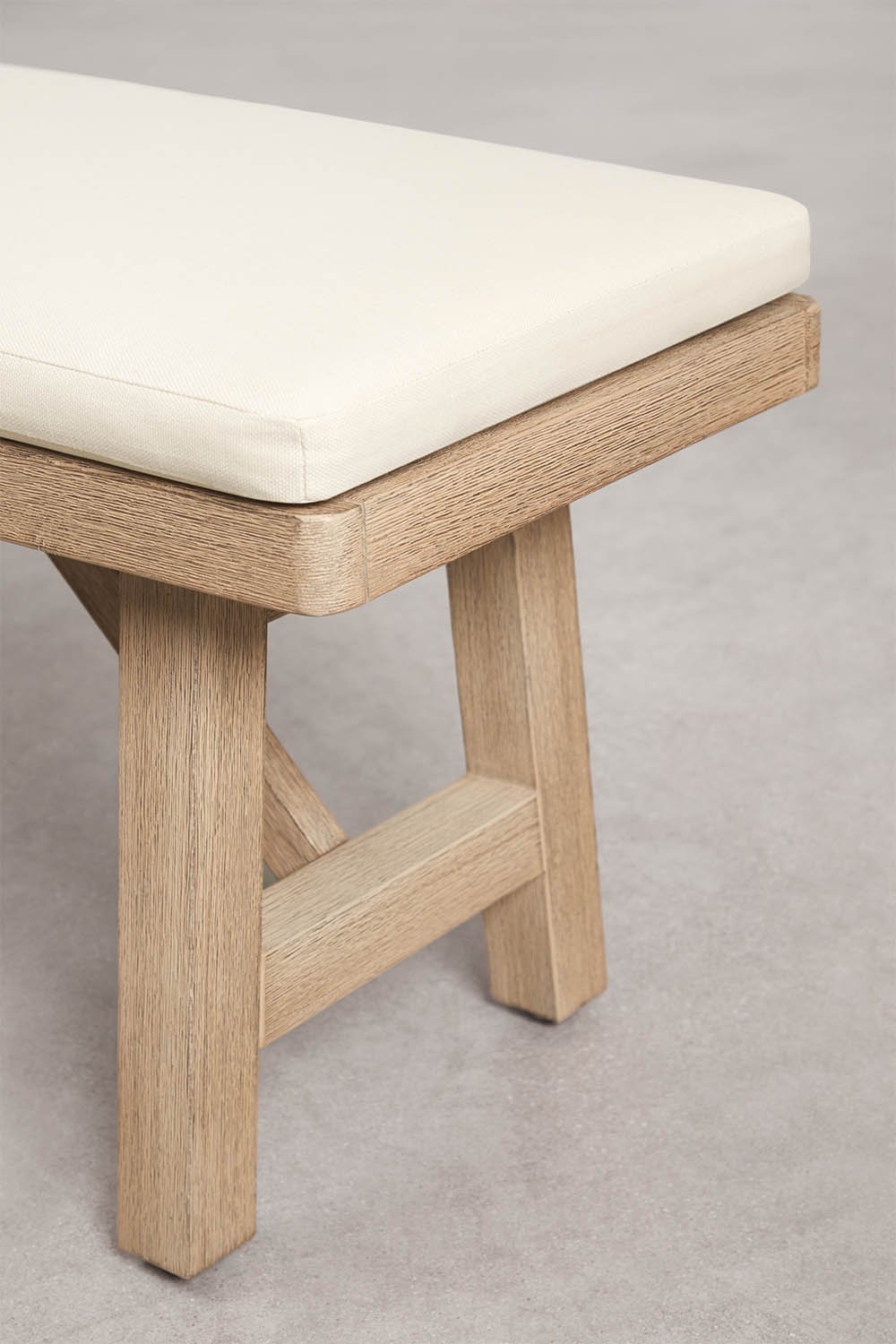 Banc de jardin 190 cm en bois d'acacia Dubai, image de la galerie 3