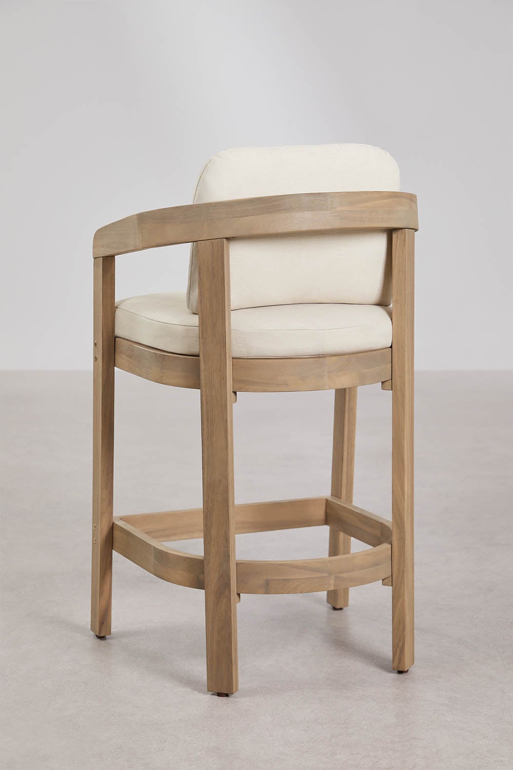 Pack de 4 tabourets hauts de jardin en bois d'acacia Uleno, image de la galerie 3
