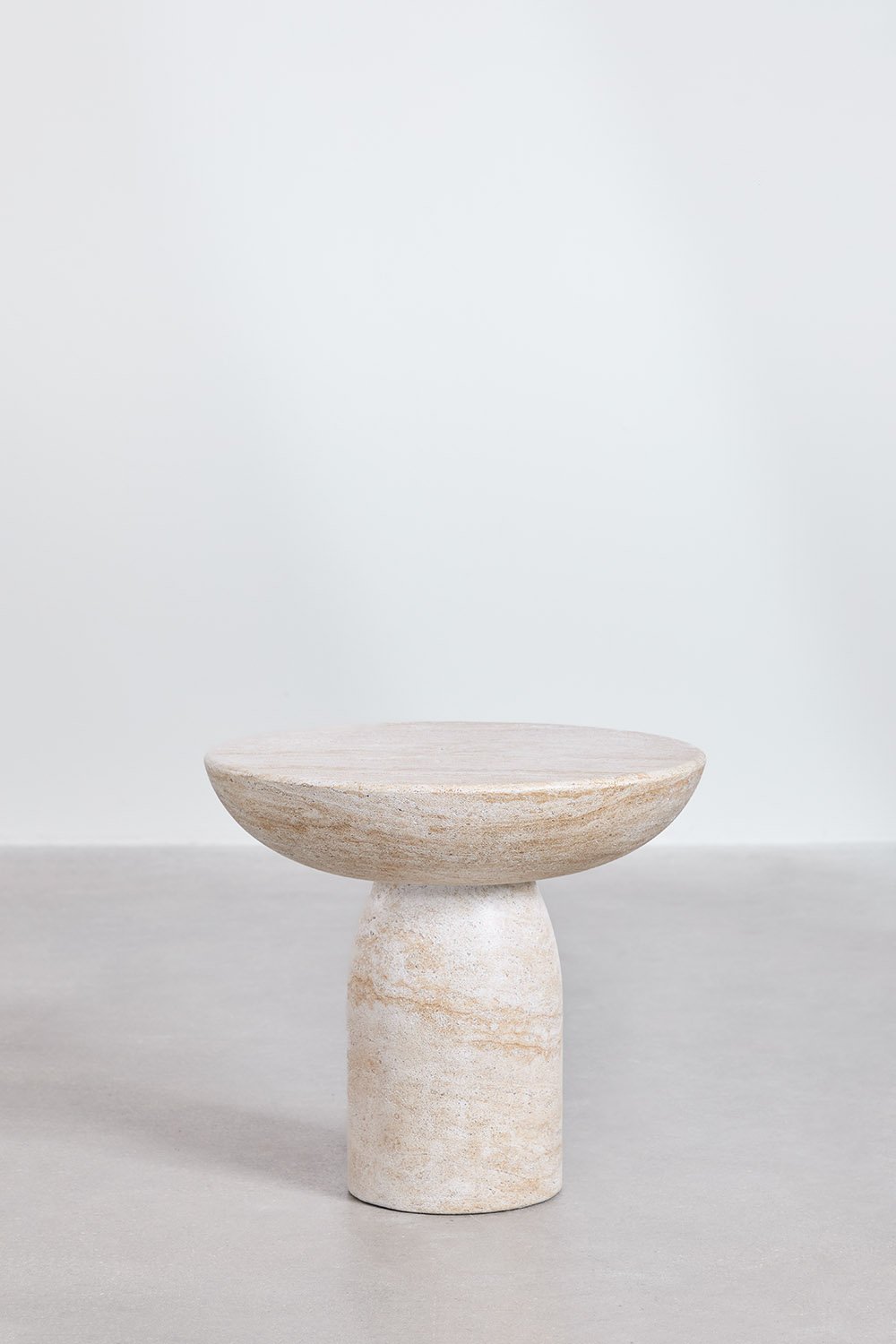 Table d'appoint ronde Ø50 cm en ciment Zenadia, image de la galerie 2