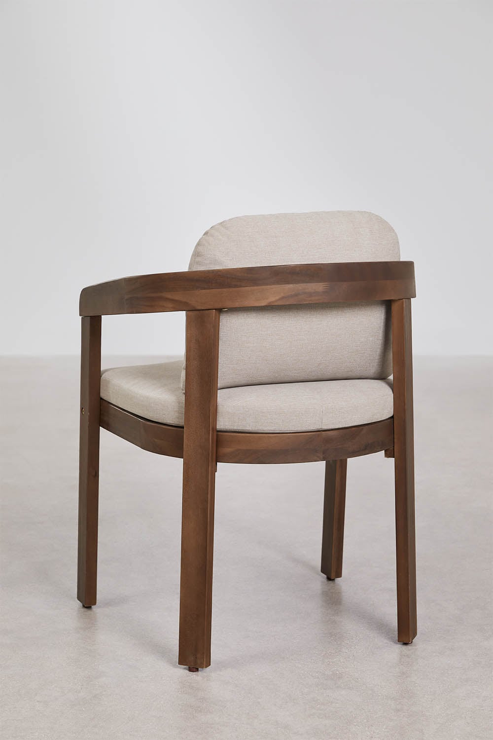 Pack de 2 chaises de salle à manger avec accoudoirs en bois d'acacia Uleno, image de la galerie 3