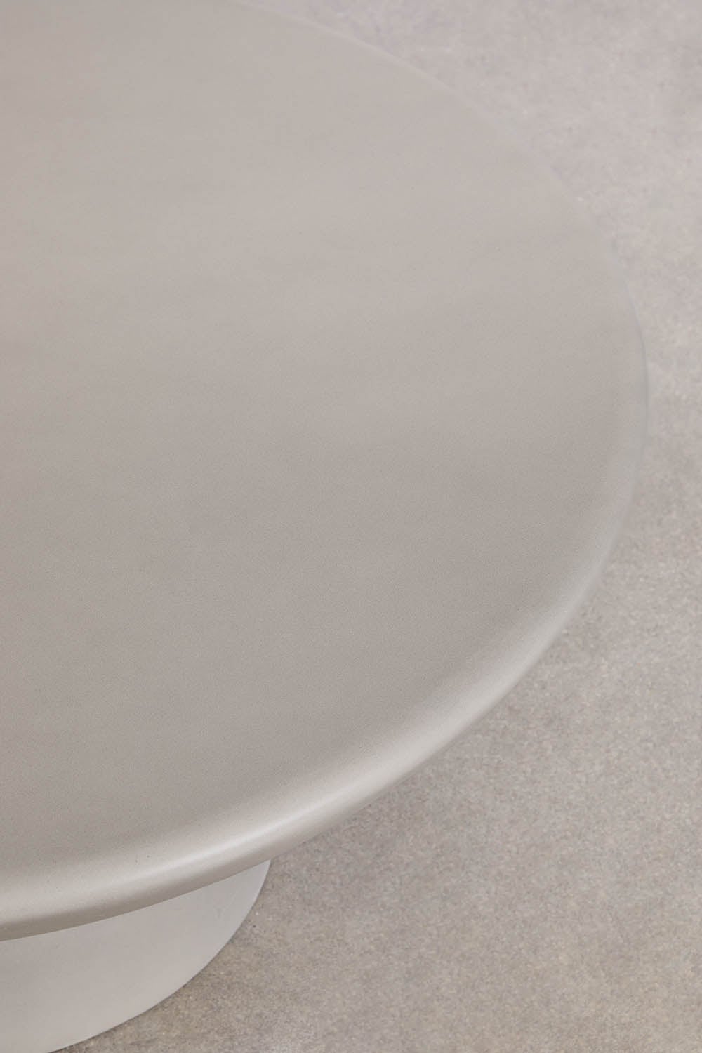 Table basse de jardin ronde Ø70 cm en ciment Zenadia, image de la galerie 4
