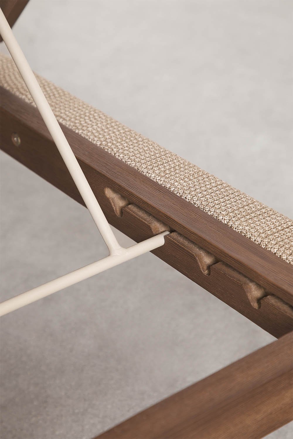 Pack de 2 chaises longues inclinables en bois d'acacia avec coussin Dubai, image de la galerie 9