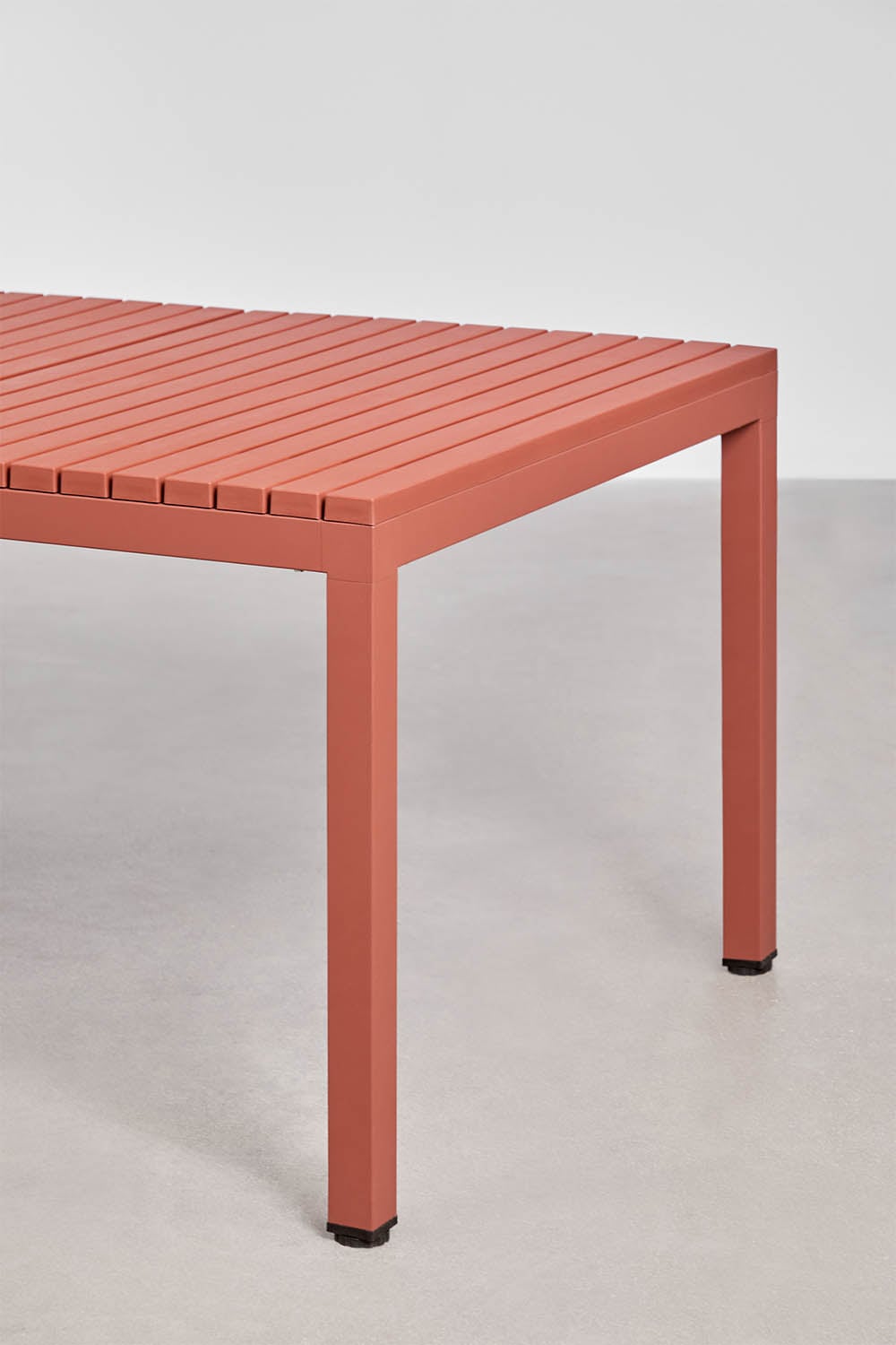 Table à manger rectangulaire 210x100 cm en aluminium Marti, image de la galerie 4