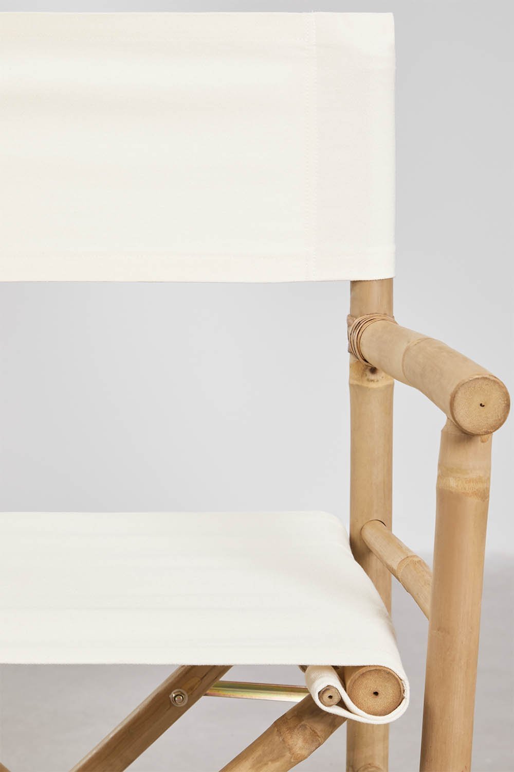 Chaise de réalisateur pliante de jardin en bambou Woody, image de la galerie 6