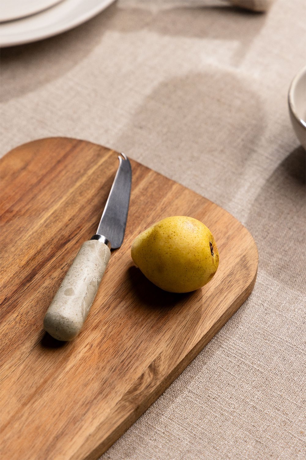 Set de 3 couverts à fromage en marbre et acier Calven, image de la galerie 4