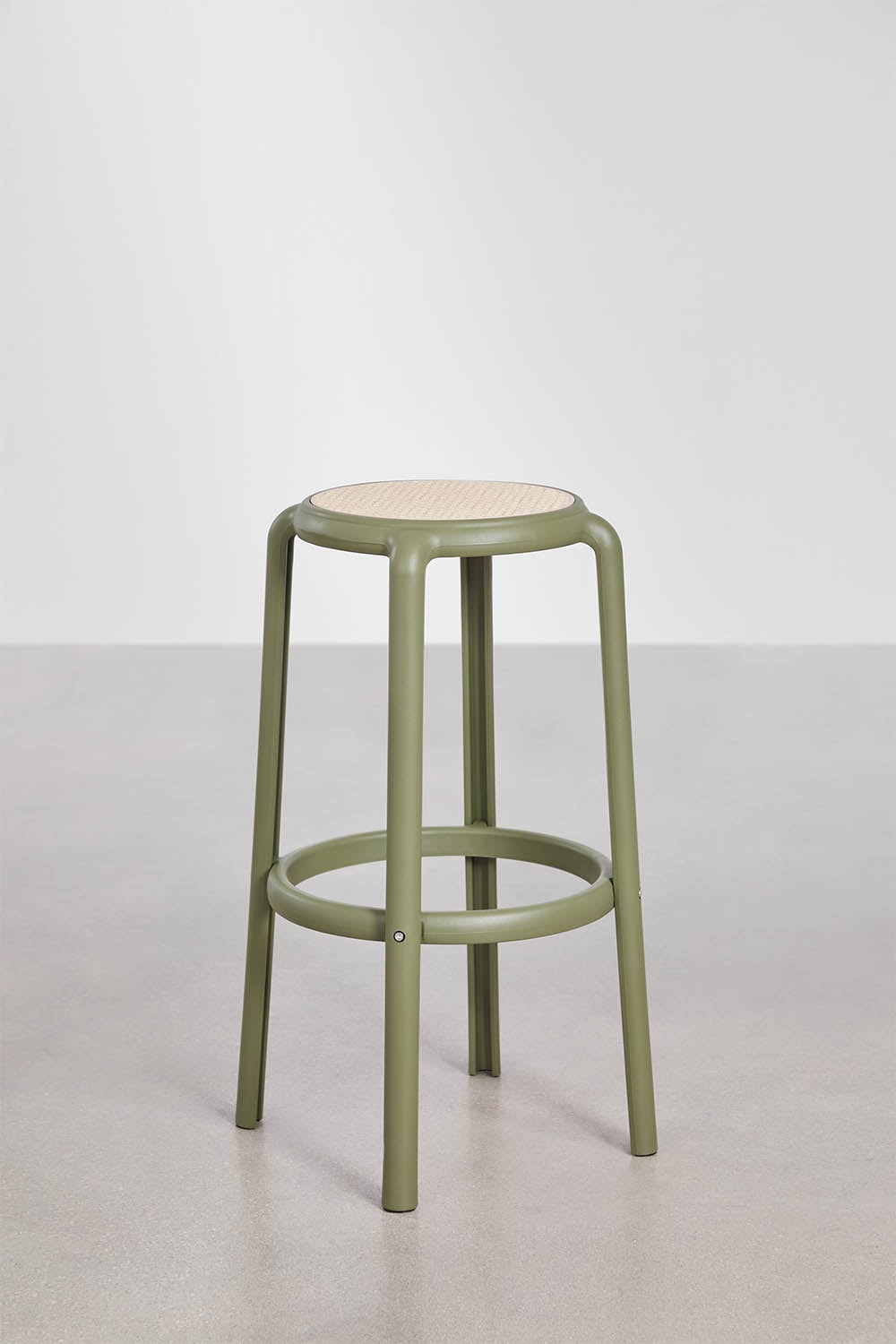 Tabouret de jardin haut en polypropylène Omara, image de la galerie 1