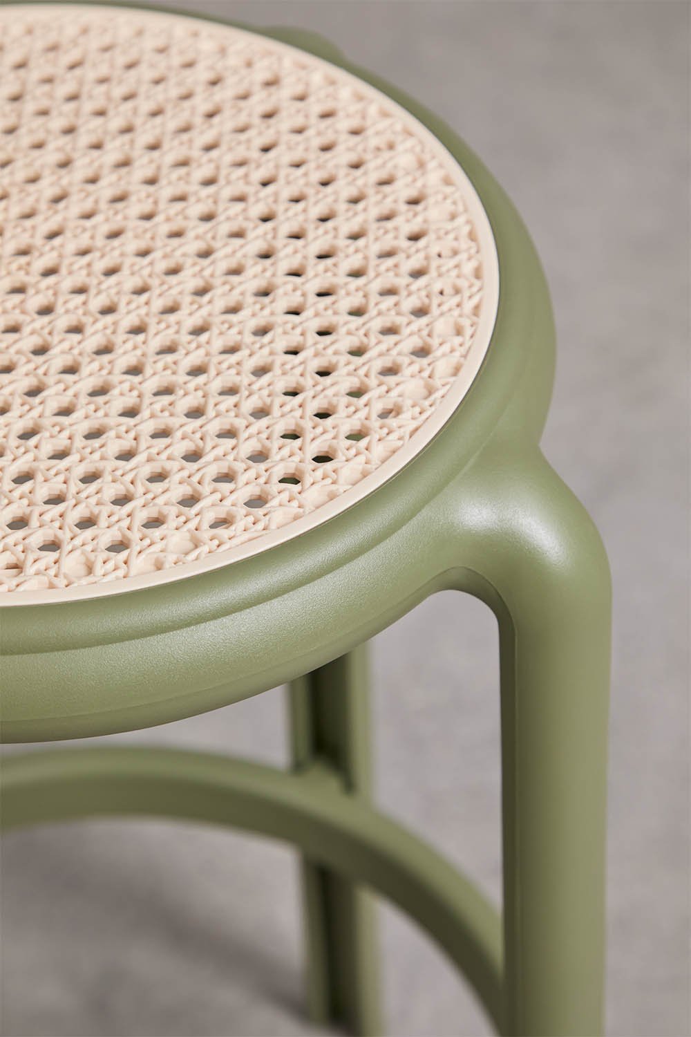 Tabouret de jardin haut en polypropylène Omara, image de la galerie 2