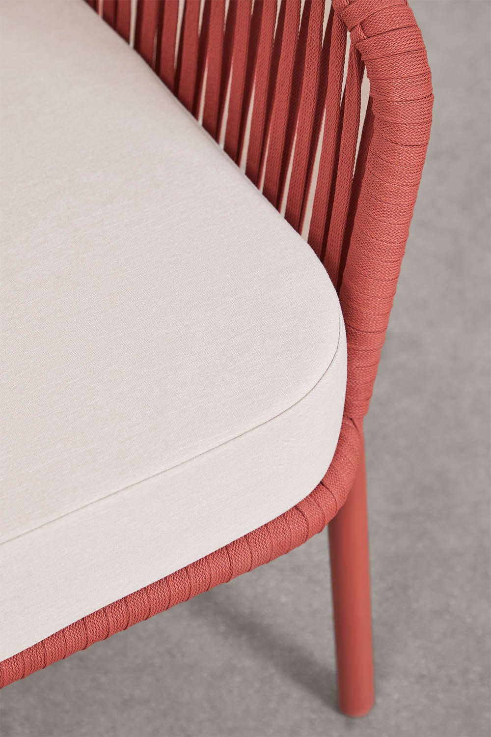 Ensemble de jardin avec canapé 2 places, 2 fauteuils en corde tressée et table basse Arhiza, image de la galerie 10