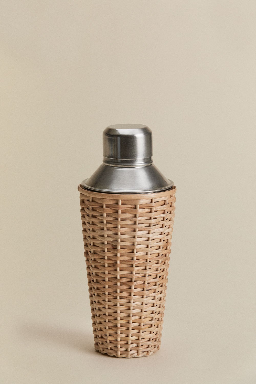 Shaker 85 cl en acier inoxydable et bambou Dakomi, image de la galerie 3