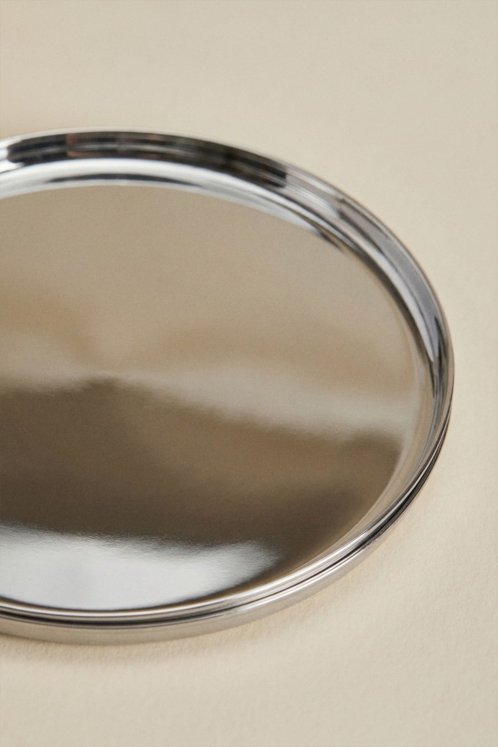 Pack de 2 tasses à café 17 cl avec soucoupe en acier inoxydable Lludix, image de la galerie 5