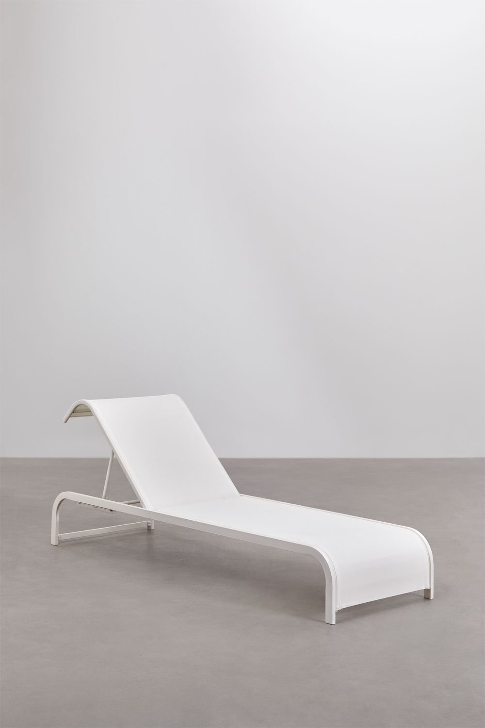 Set de 2 chaises longues inclinables et table d'appoint en acier Marietta, image de la galerie 4