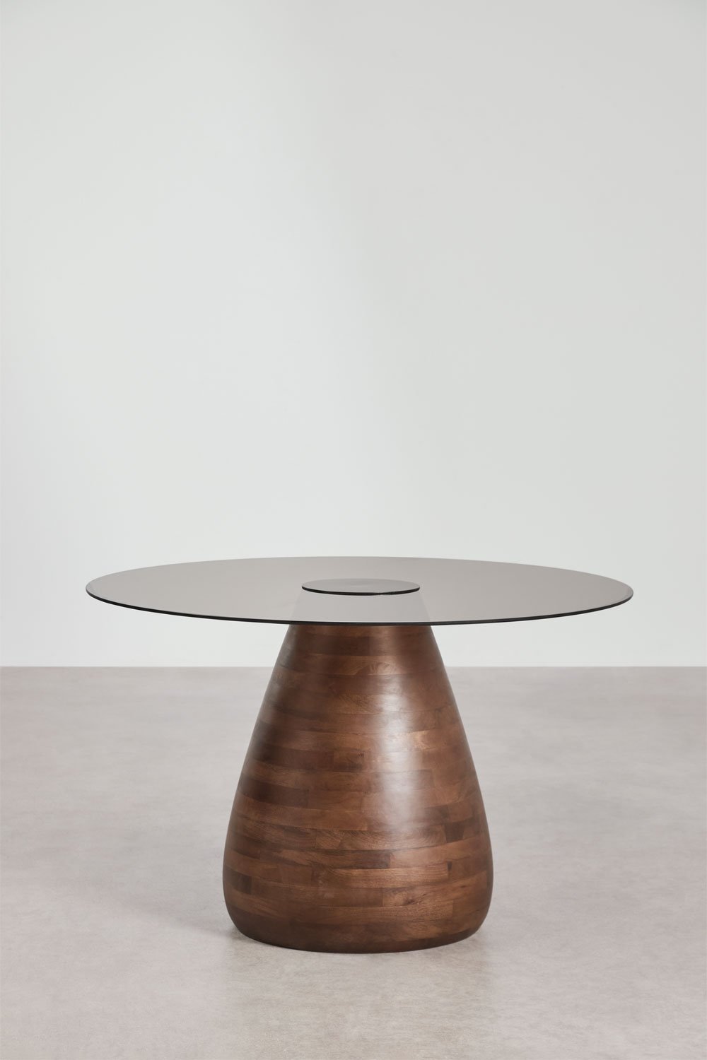 Table de salle à manger ronde Ø130 cm en verre trempé Mariana, image de la galerie 3