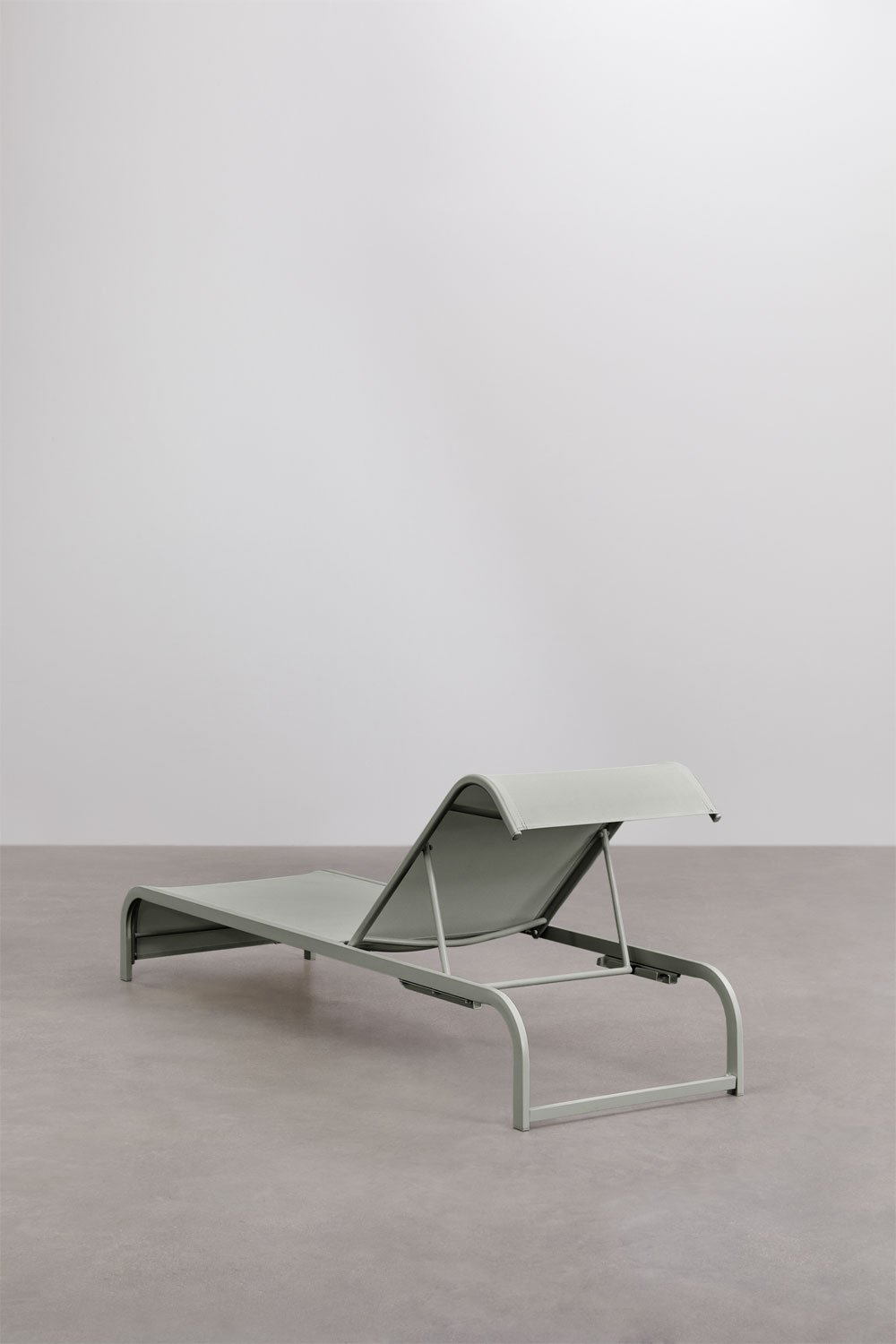 Set de 2 chaises longues inclinables et table d'appoint en acier Marietta, image de la galerie 6