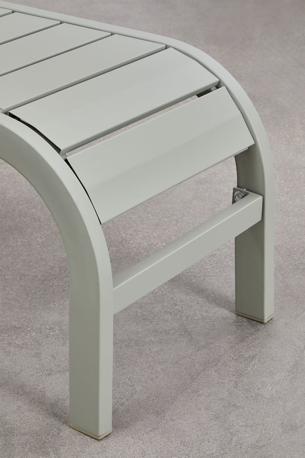 Set de 2 chaises longues inclinables et 2 tables d'appoint en acier Marietta, image de la galerie 10