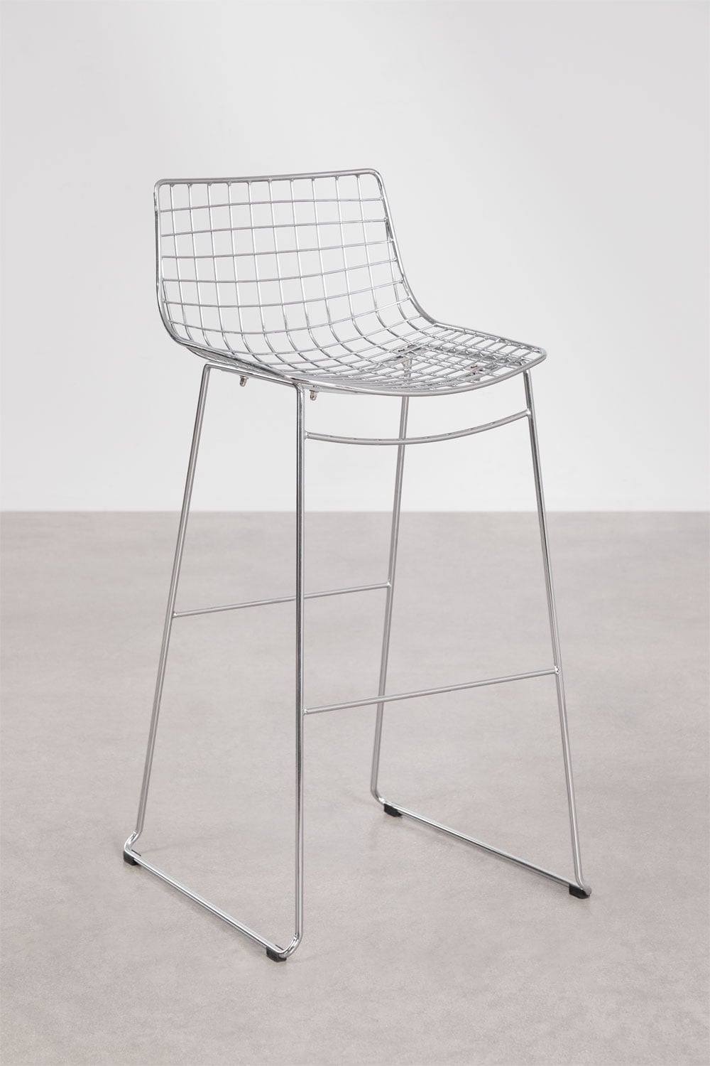 Tabouret haut avec dossier en acier Renee, image de la galerie 7
