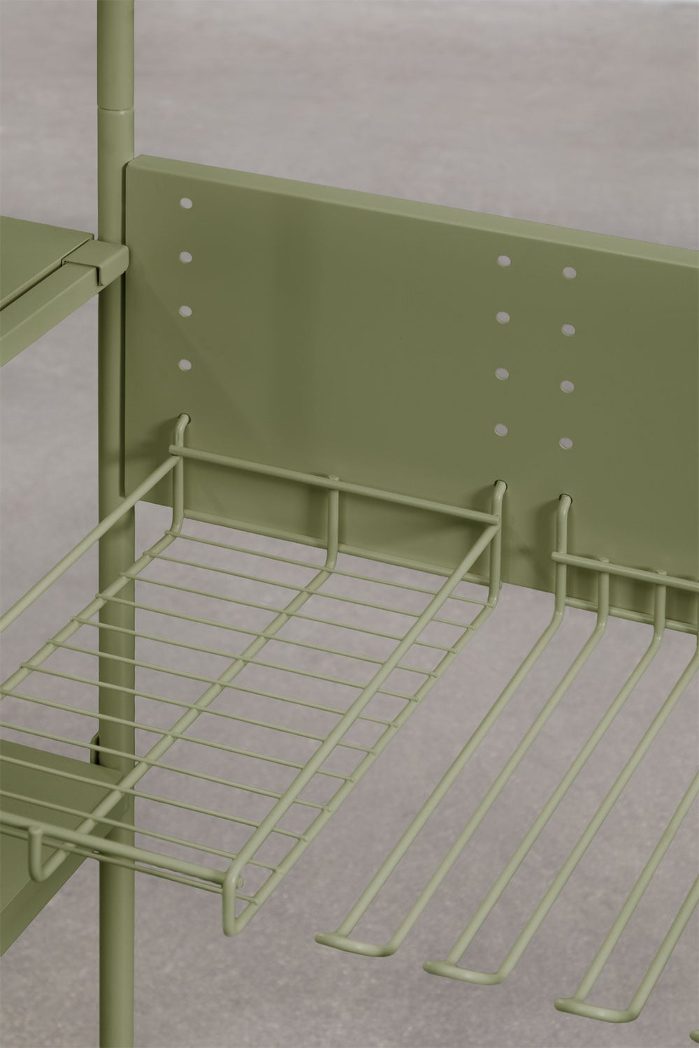 Armoire modulaire ouverte 3 pièces avec 2 étagères en fer Elviah, image de la galerie 4