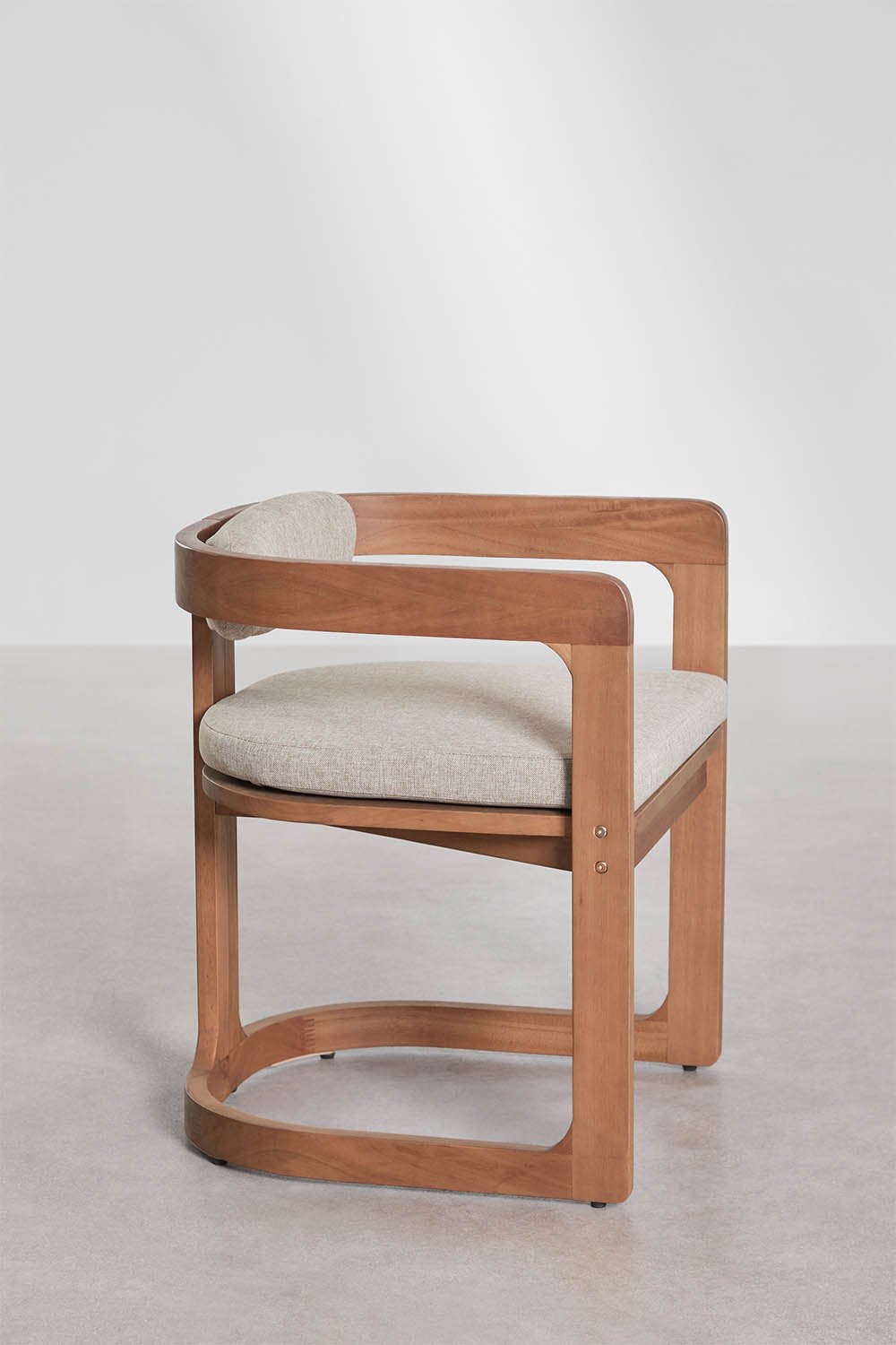 Pack de 4 chaises de salle à manger en bois d'eucalyptus Selira, image de la galerie 2