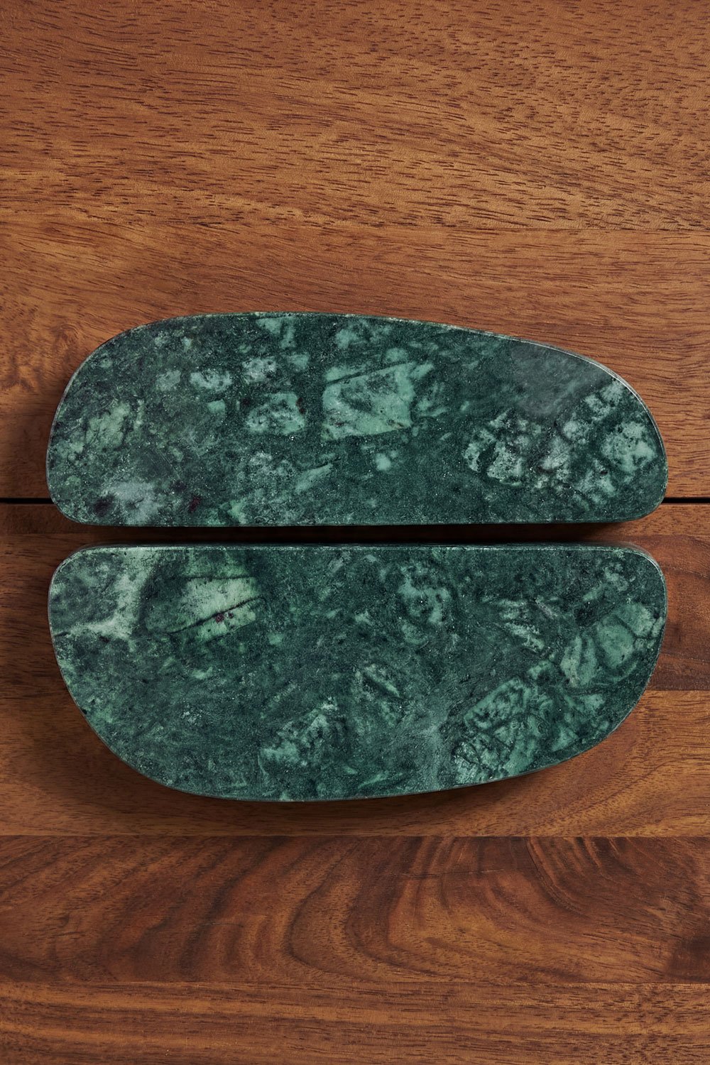 Table de chevet 55x40 cm en bois de manguier et pierre naturelle Kivalina, image de la galerie 8