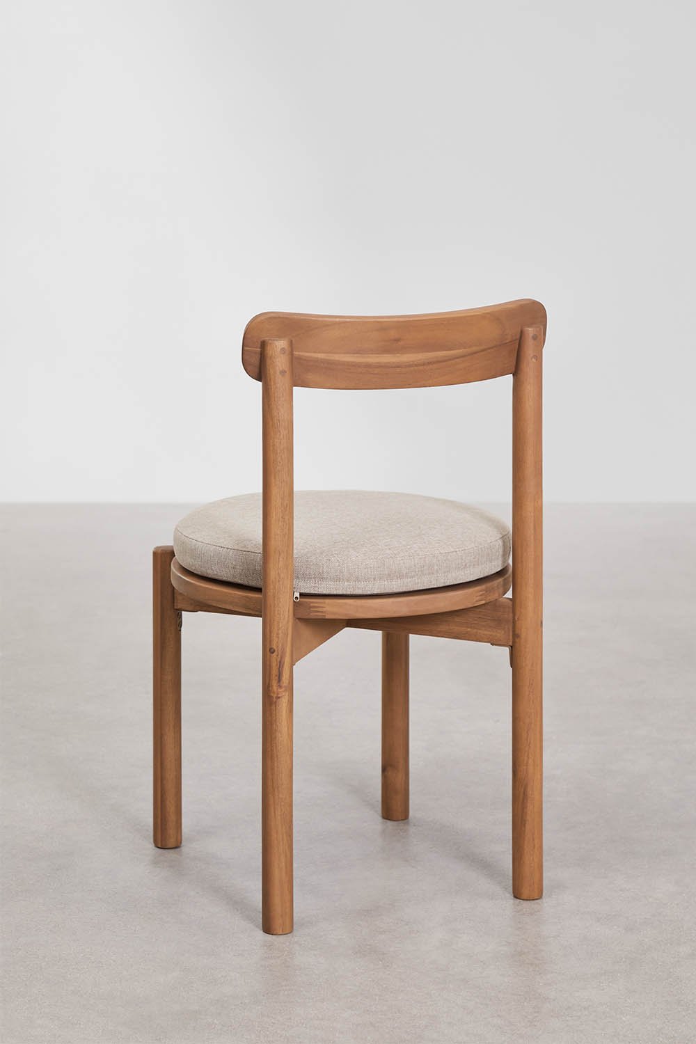 Lot de 4 chaises de salle à manger en bois d'acacia Nualis, image de la galerie 3