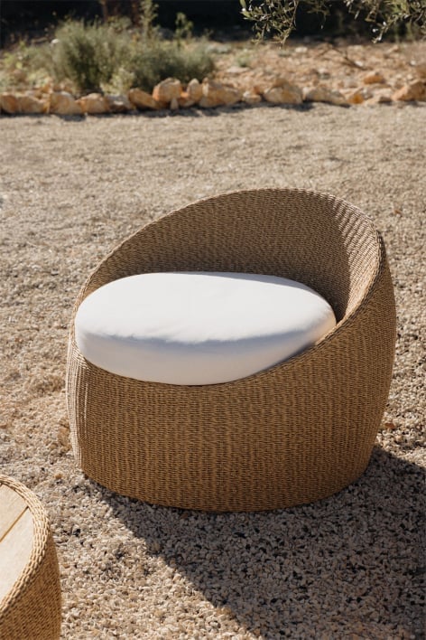 Fauteuil de jardin en rotin Clarnyx