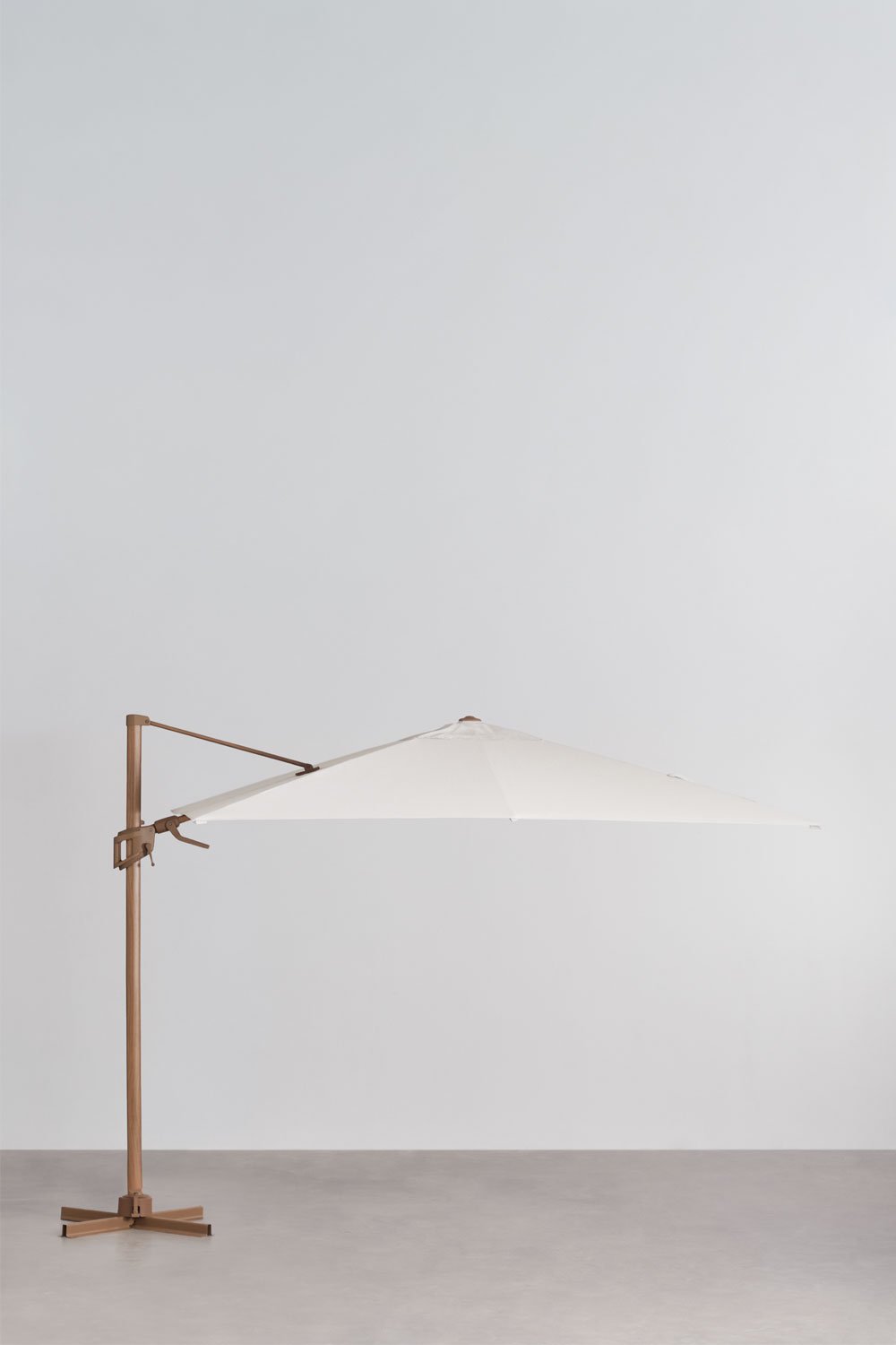 Parasol Ø295 cm en tissu et aluminium Hydra, image de la galerie 1