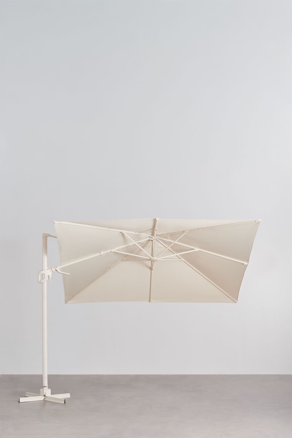 Parasol Ø295 cm en tissu et aluminium Hydra, image de la galerie 3