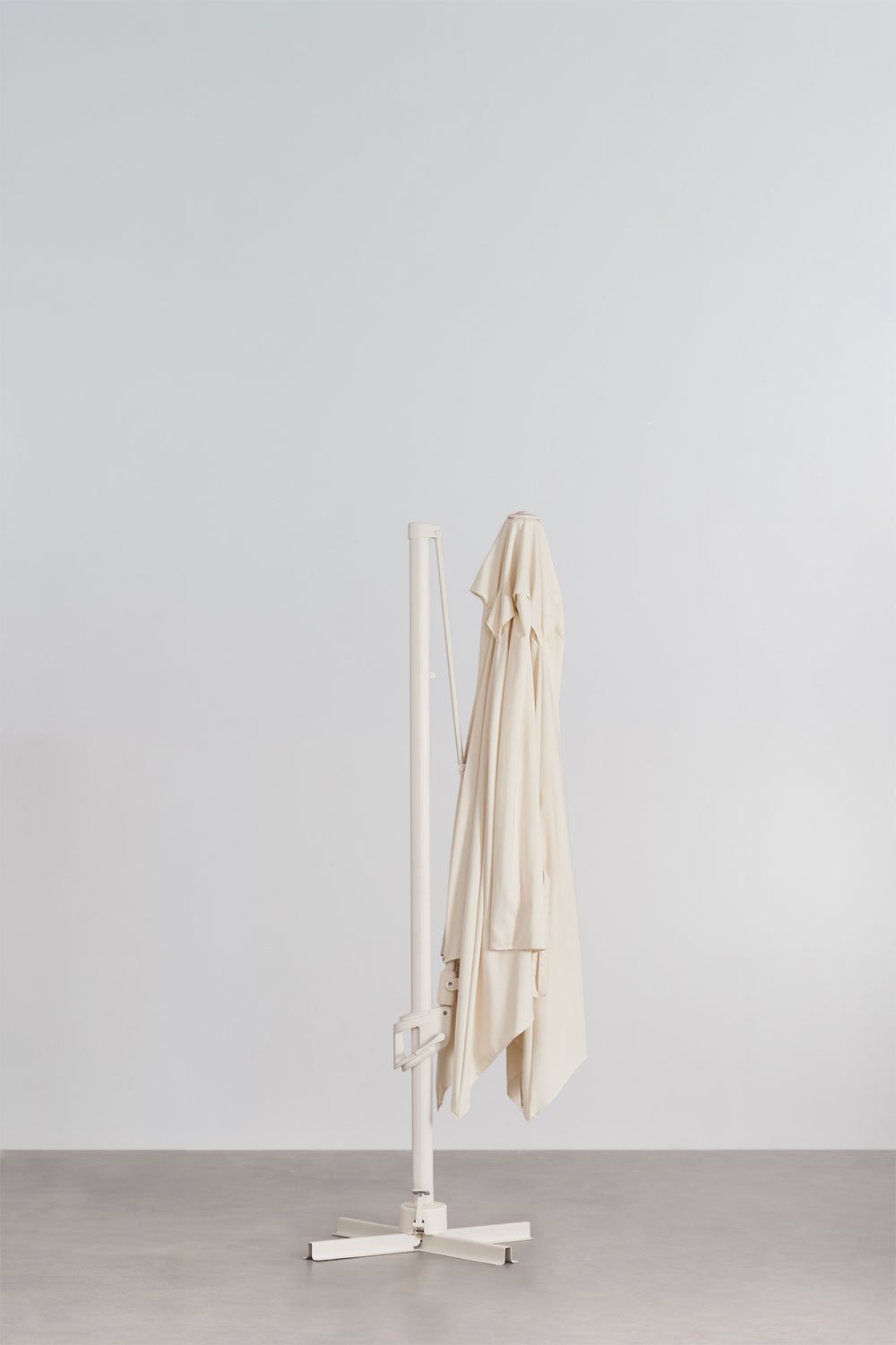 Parasol Ø295 cm en tissu et aluminium Hydra, image de la galerie 5