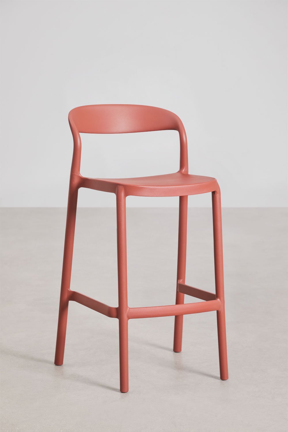 Tabouret de jardin haut empilable en polypropylène Brenza, image de la galerie 3